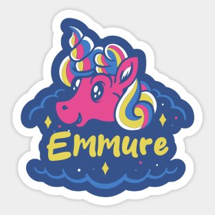 emmure and the unicorn Sticker